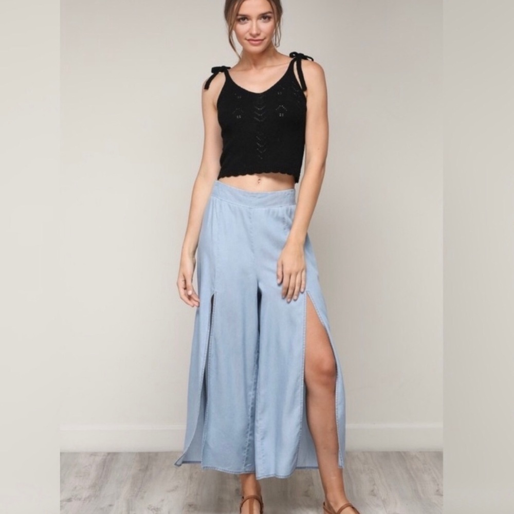 Chambray Pants